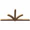 Ekena Millwork Redmond Timber Gable Bracket, Western Red Cedar, 108"W x 54"H x 3 1/2"D x 5 1/2"F, 12/12 Pitch GBW108X54X0406RED00SWR - alternate 5